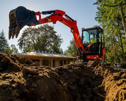 Pezas de maquinaria de construción